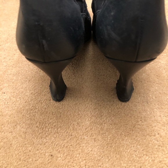 Lace up Pump with netting with Louis heel - Picture 4 of 5